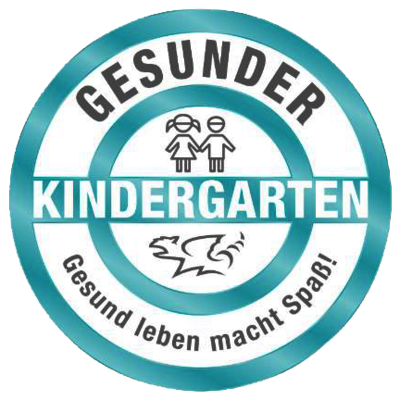 Logo: Gesunder Kindergarten. 