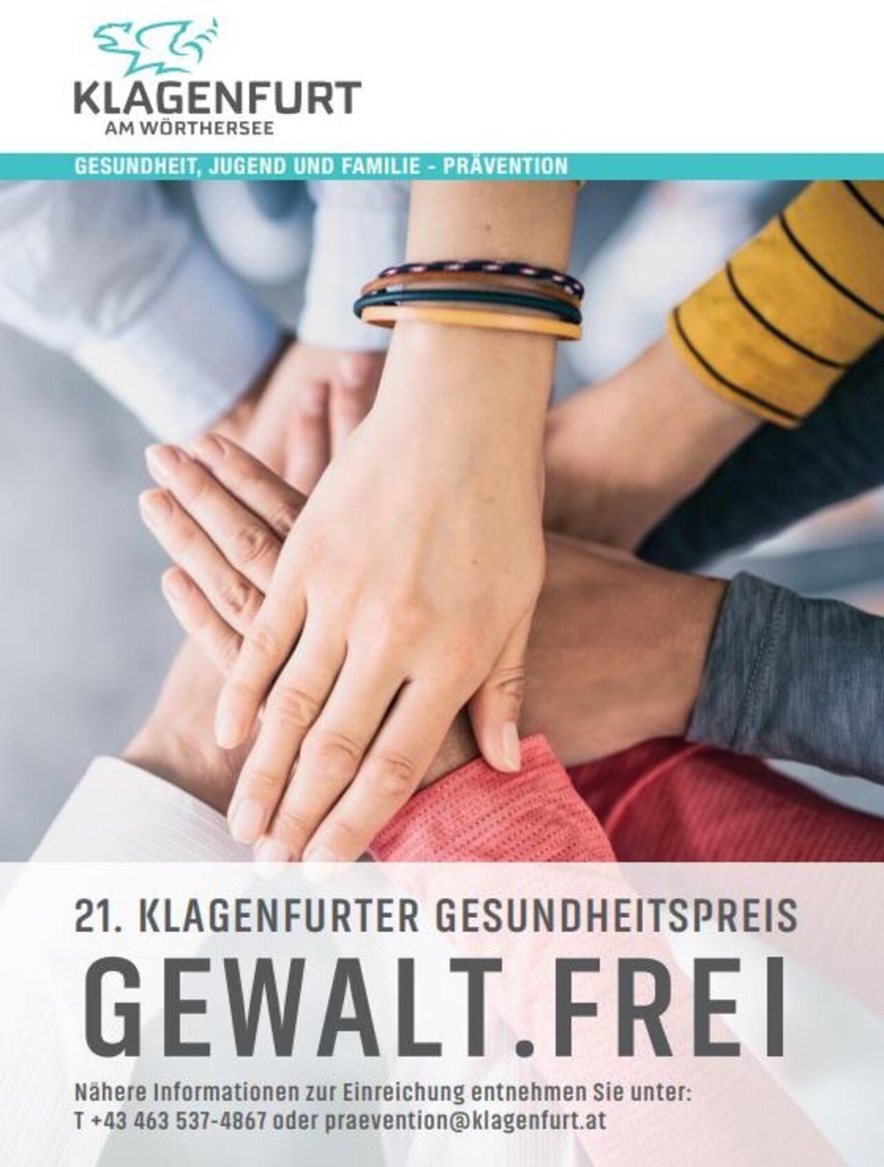 21. Klagenfurter Gesundheitspreis zum Thema „GEWALT.FREI“